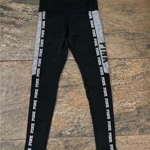 Victoria's Secret Leggings with Black and Gray Panels